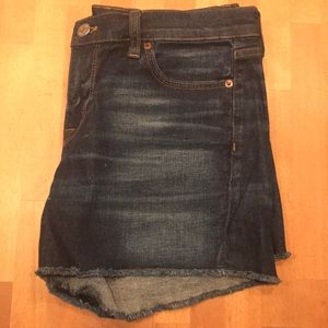 Jcrew indigo denim shorts